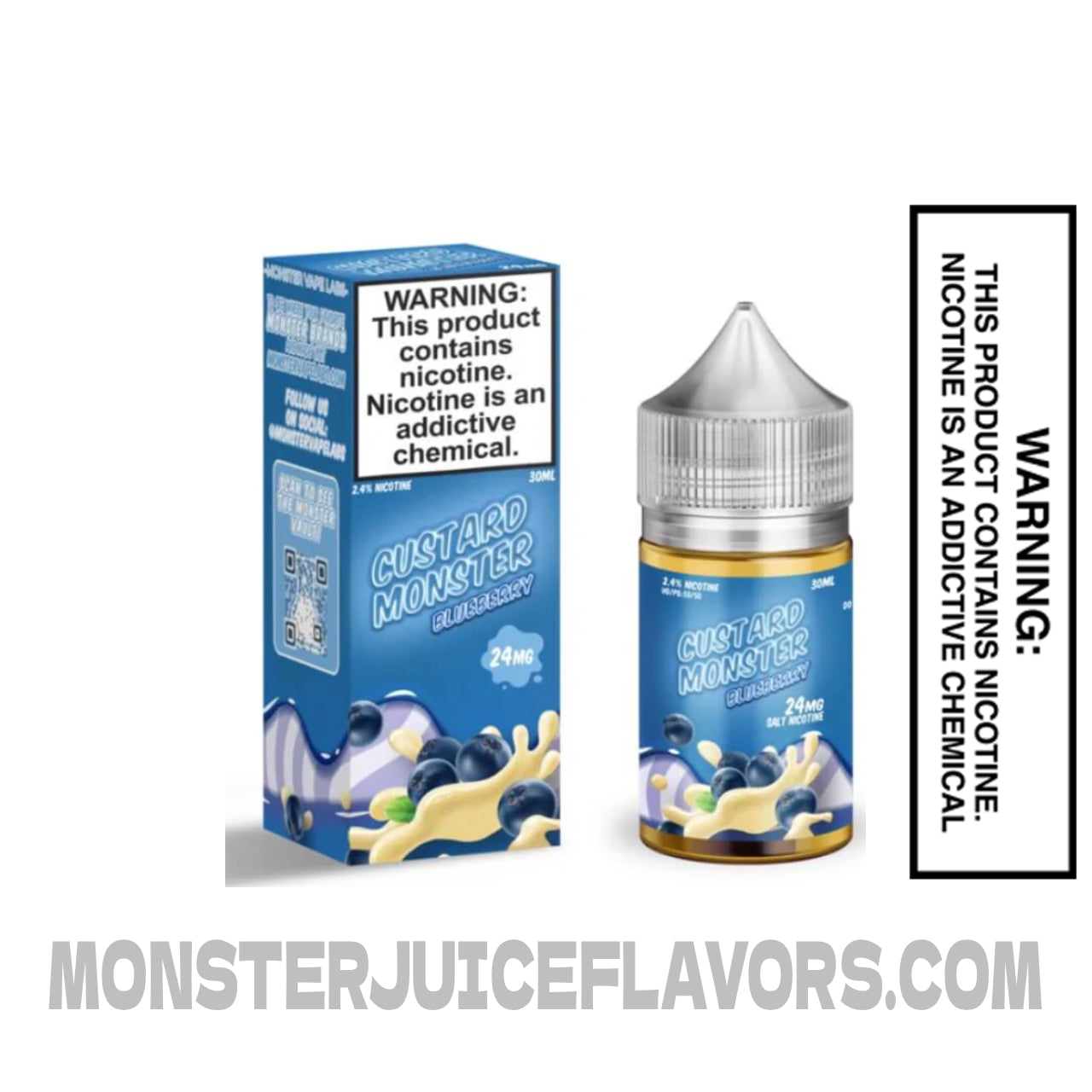 Blueberry Custard Monster Salt Nic - 30ml