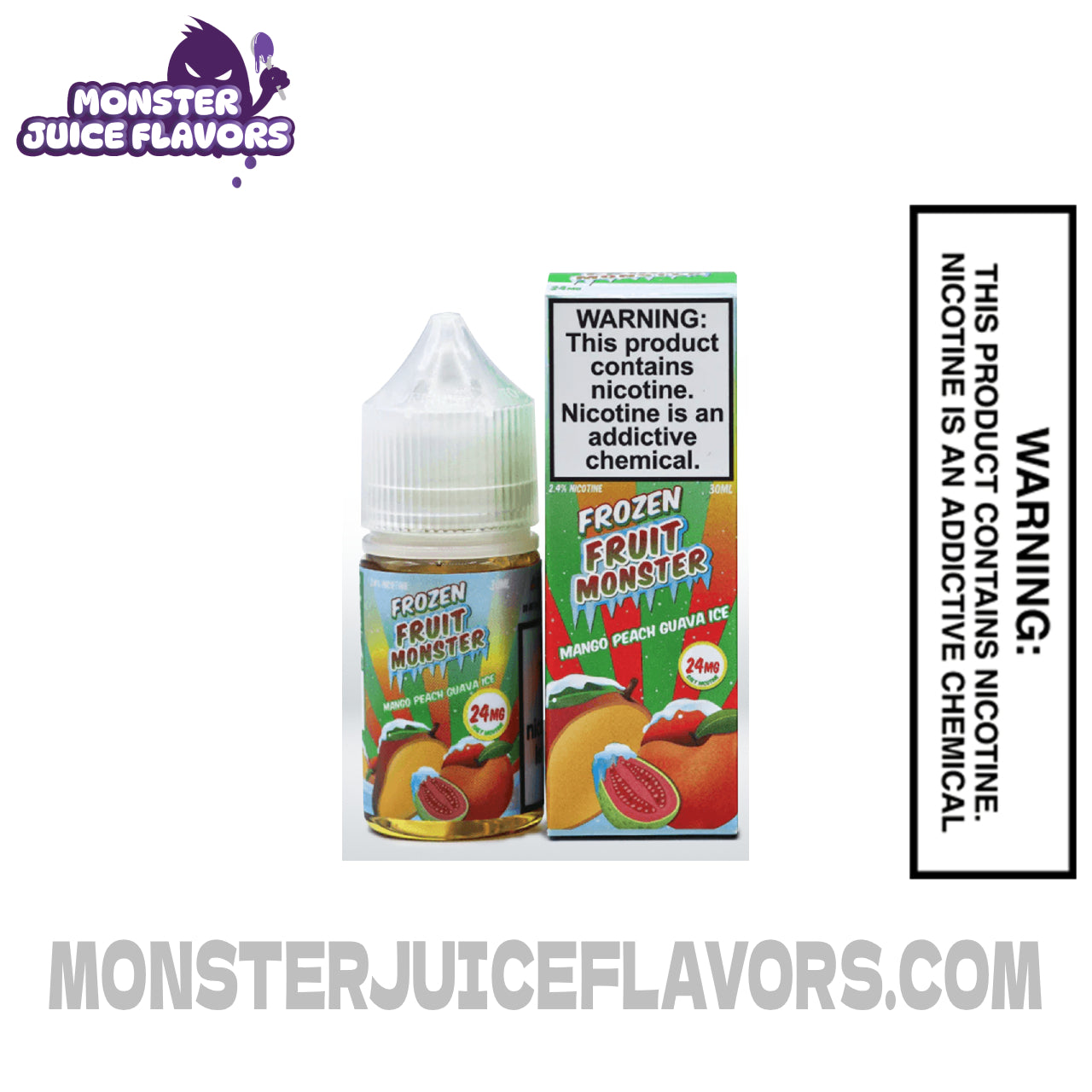 Mango Peach Guava Ice - (ICED) Frozen Fruit Monster Salt E-Liquid 30ML