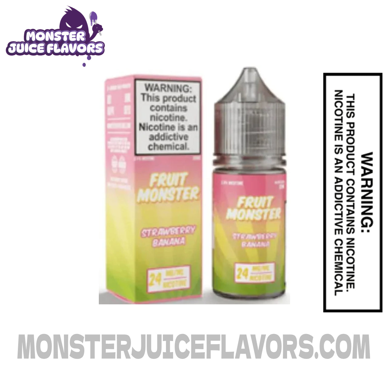 Strawberry Banana Ice Frozen Fruit Monster E Liquid - 100ml