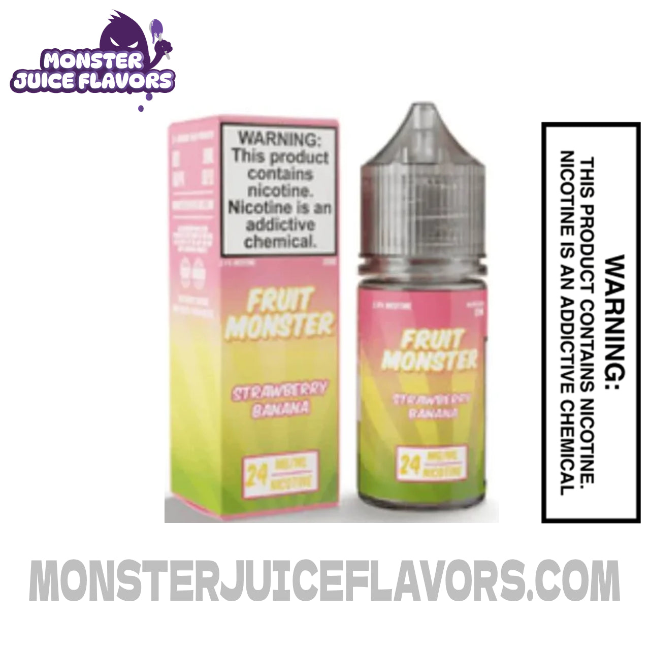 Strawberry Banana Ice Frozen Fruit Monster Salt Nic - 30ml