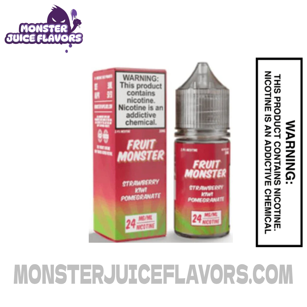 Strawberry Kiwi Pomegrante Fruit Monster Salt Nic - 30ml
