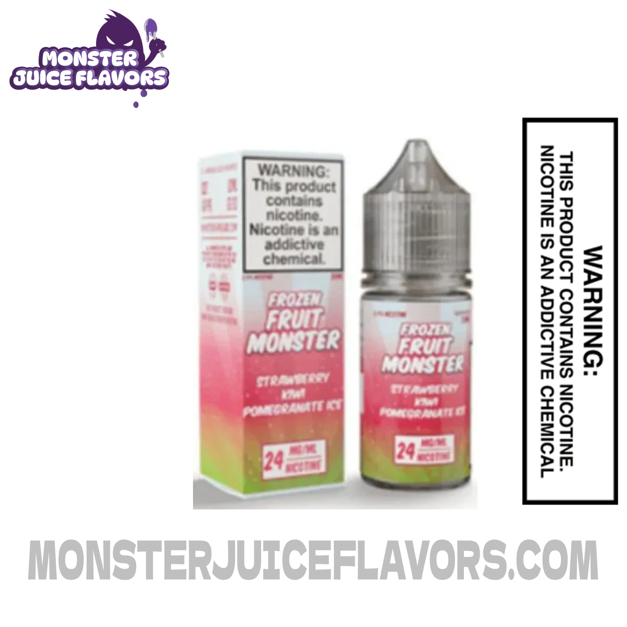 Strawberry Kiwi Pomegranate Ice Frozen Fruit Monster E Liquid - 100ml