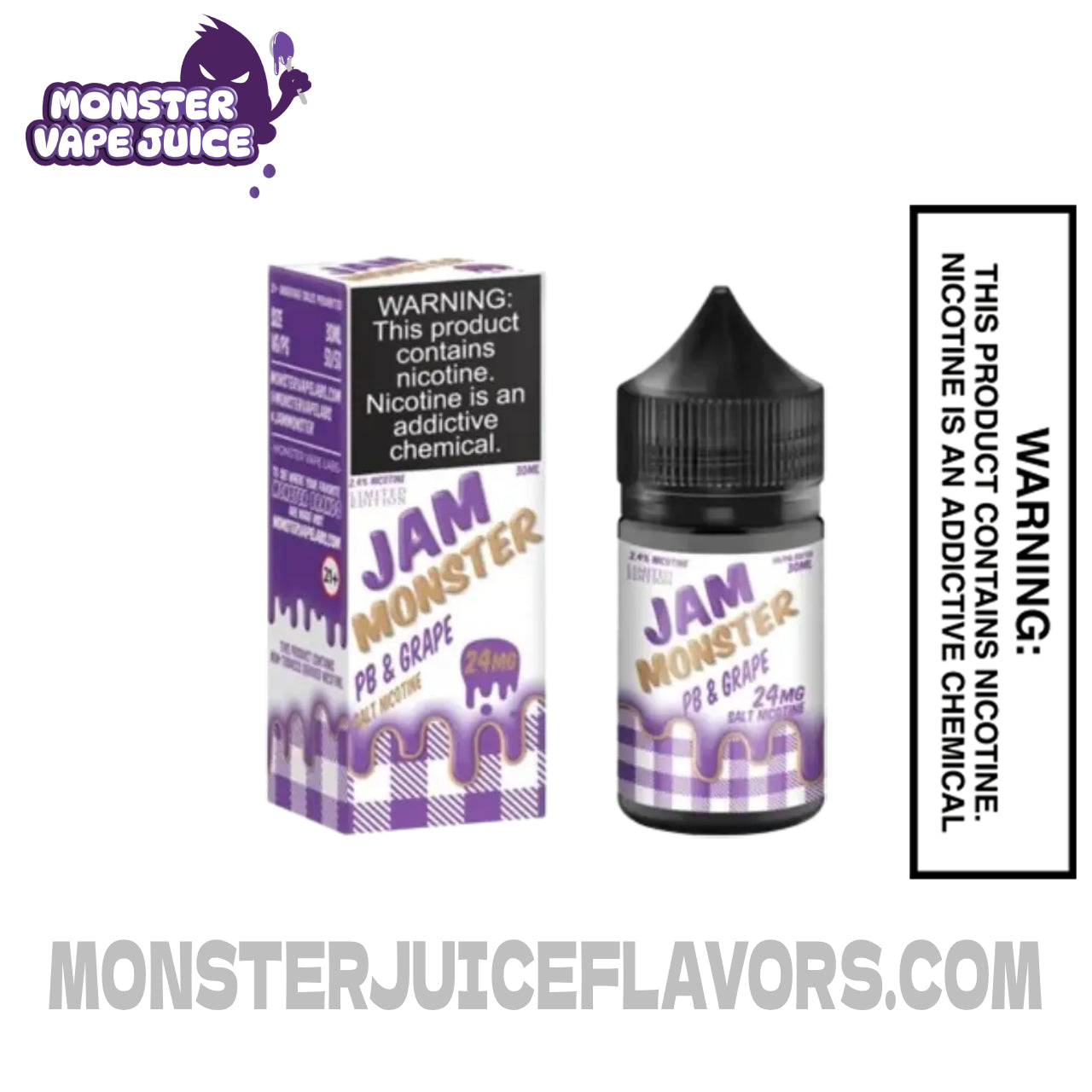 Grape PB Jam Monster Salt Nic - 30ml