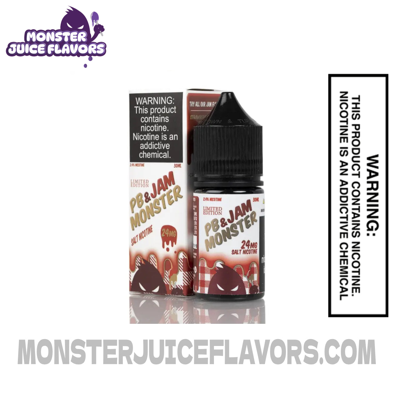 Strawberry PB Jam Monster Salt Nic - 30ml