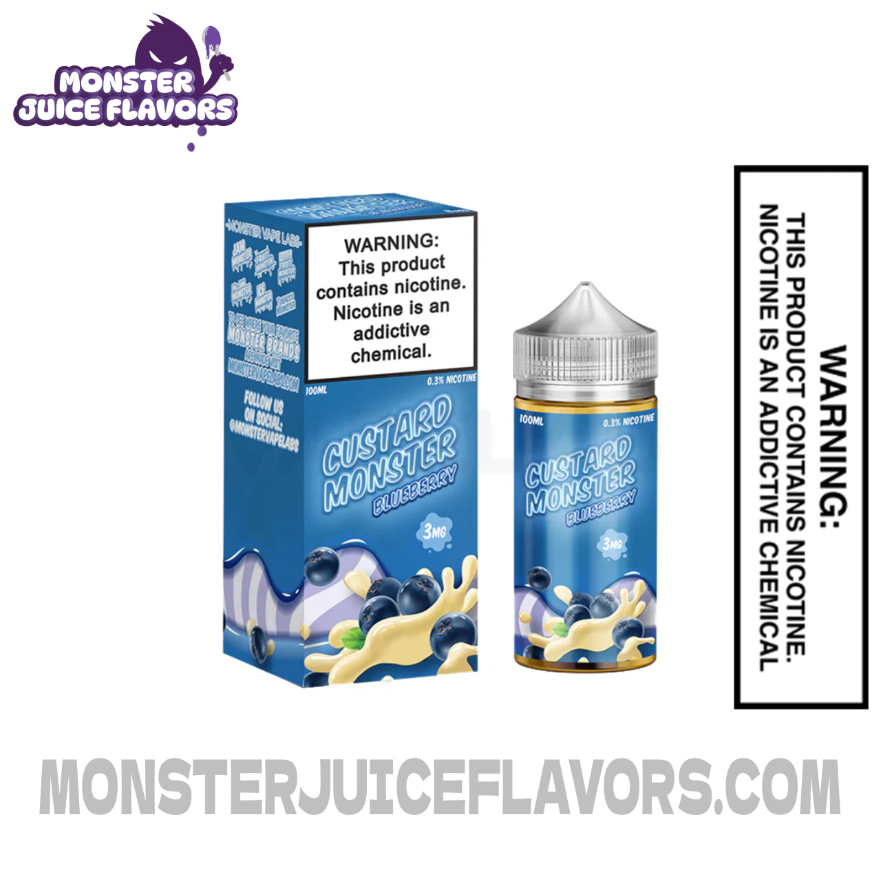 Blueberry Custard Monster E Liquid