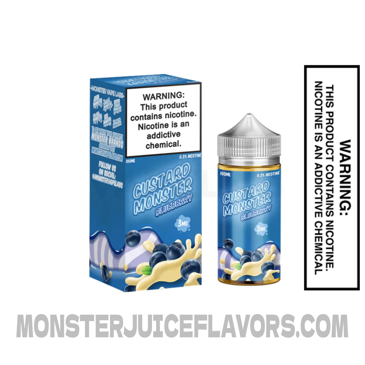 Blueberry Custard Monster E Liquid - 100ml