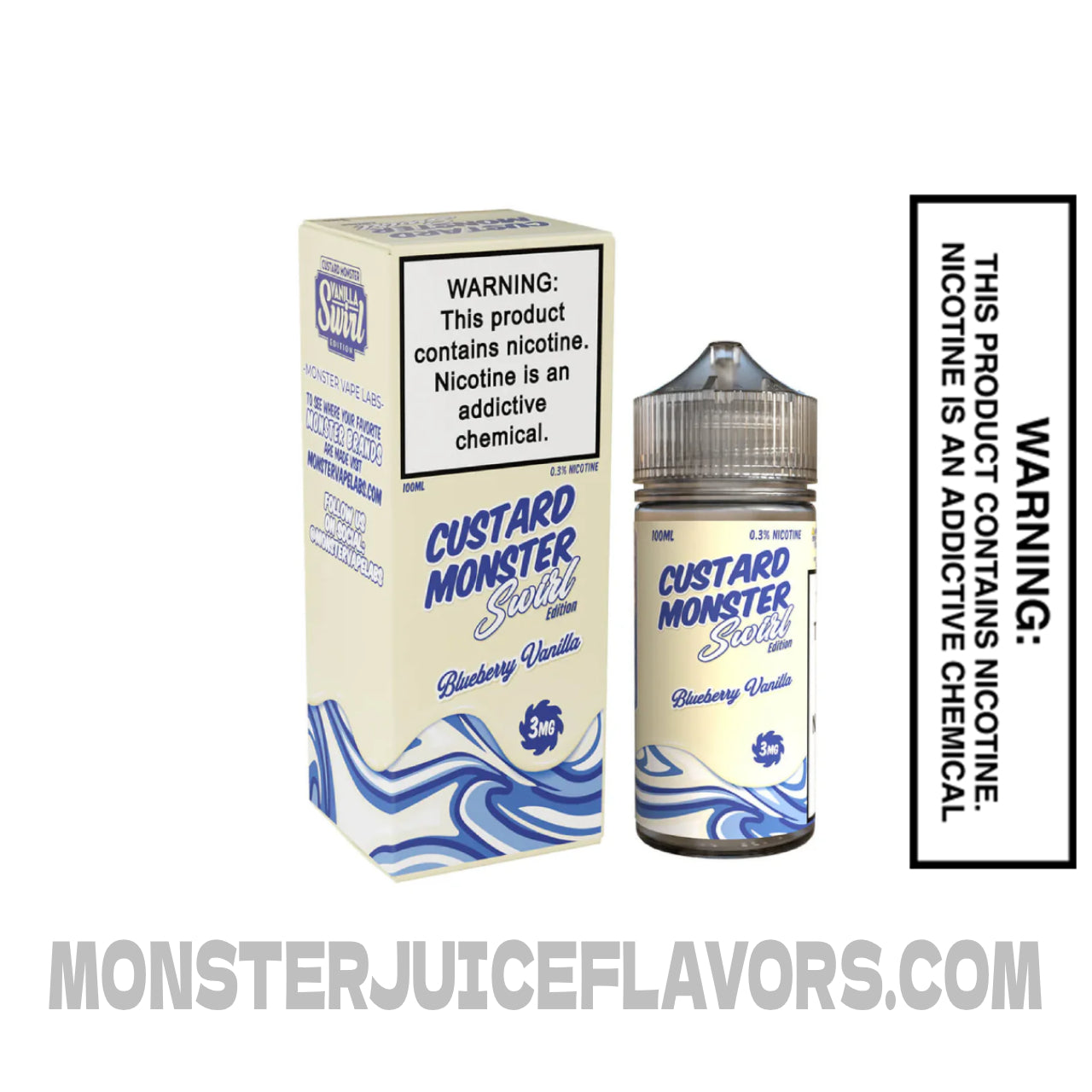 Blueberry Vanilla Custard Monster Swirl Edition E Liquid - 100ml