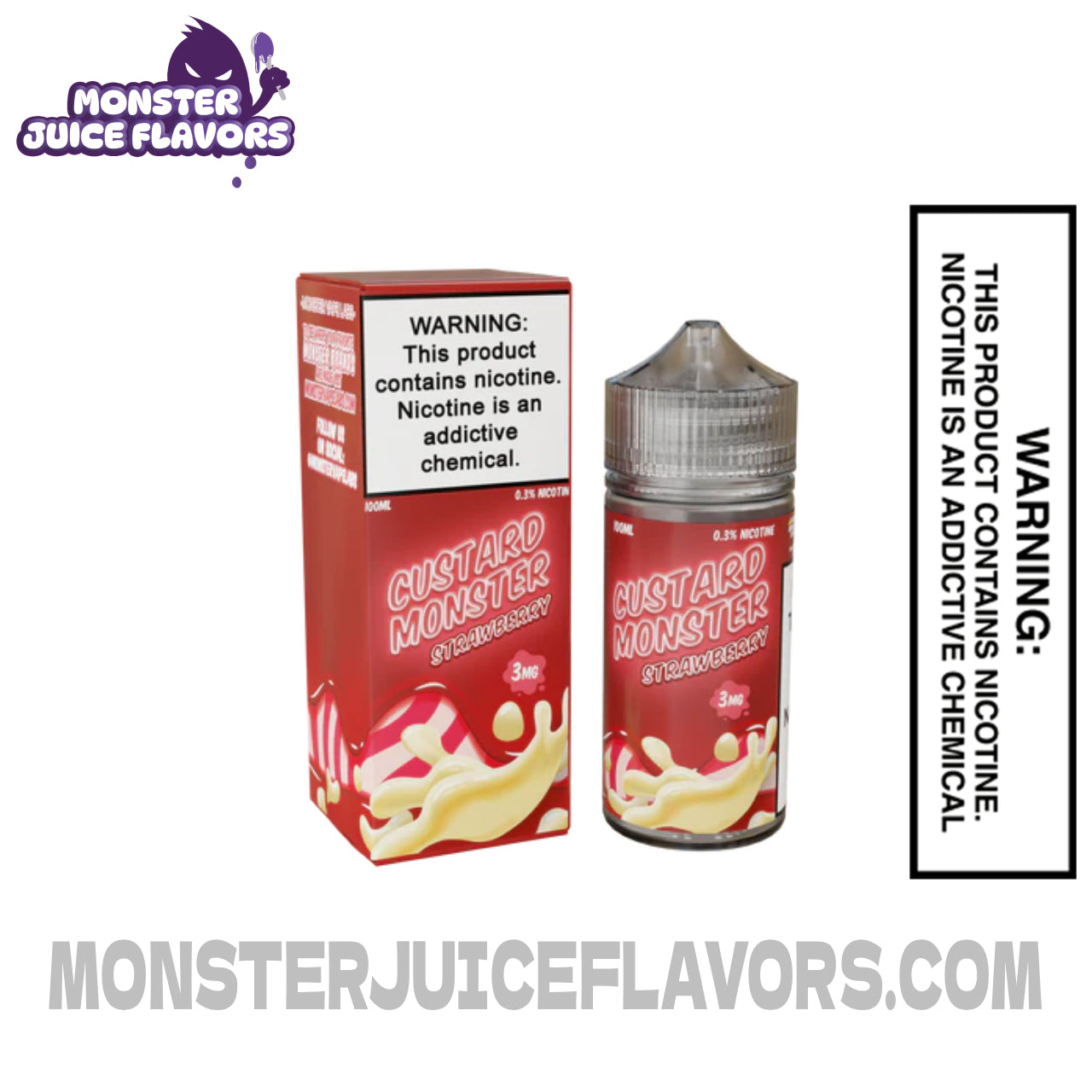 Strawberry Custard Monster E Liquid - 100ml