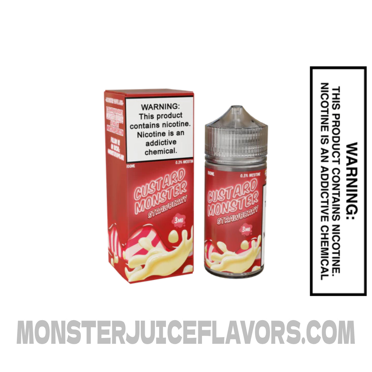 Strawberry Custard Monster E Liquid - 100ml
