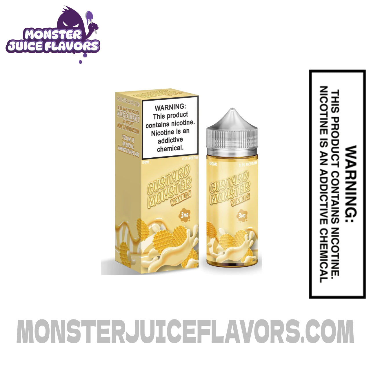 Vanilla Custard Monster E Liquid - 100ml