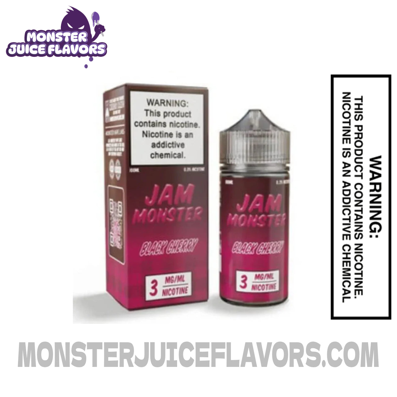 Black Cherry Jam Monster E Liquid - 100ml