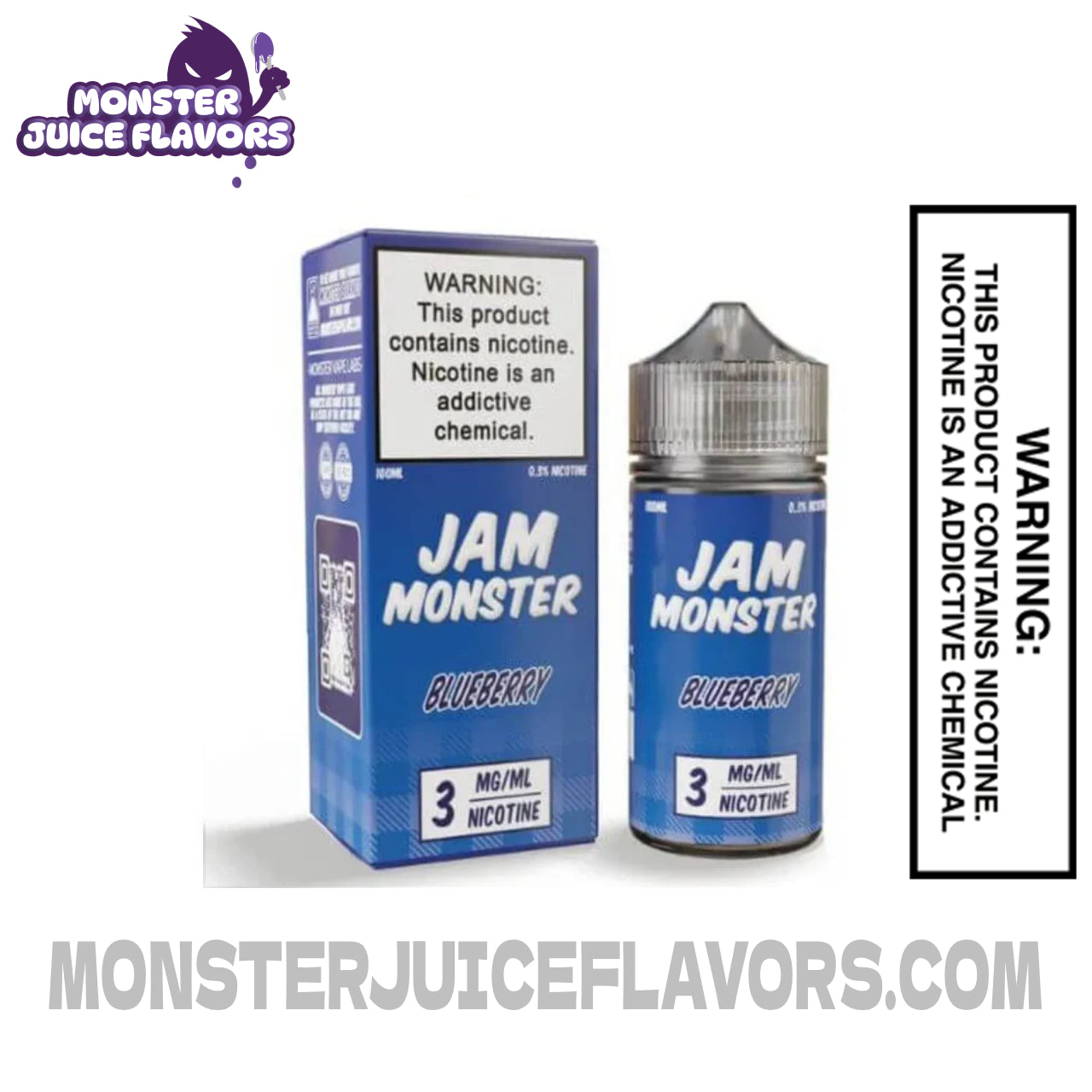 Blueberry Jam Monster E-Liquid 100ml Vape Device