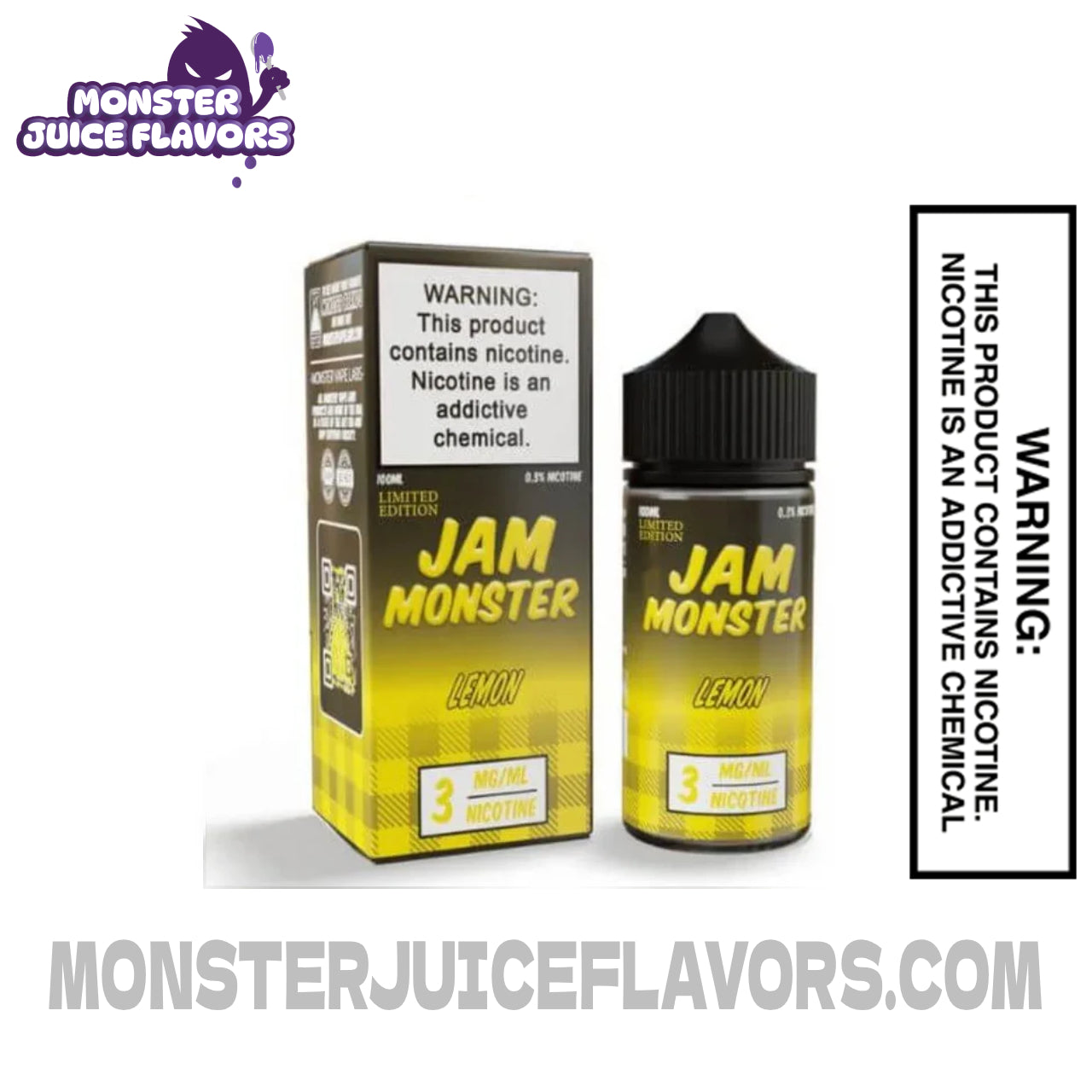 Lemon jam monster e liquid  100ml Vape Juice | Premium Citrus Blend