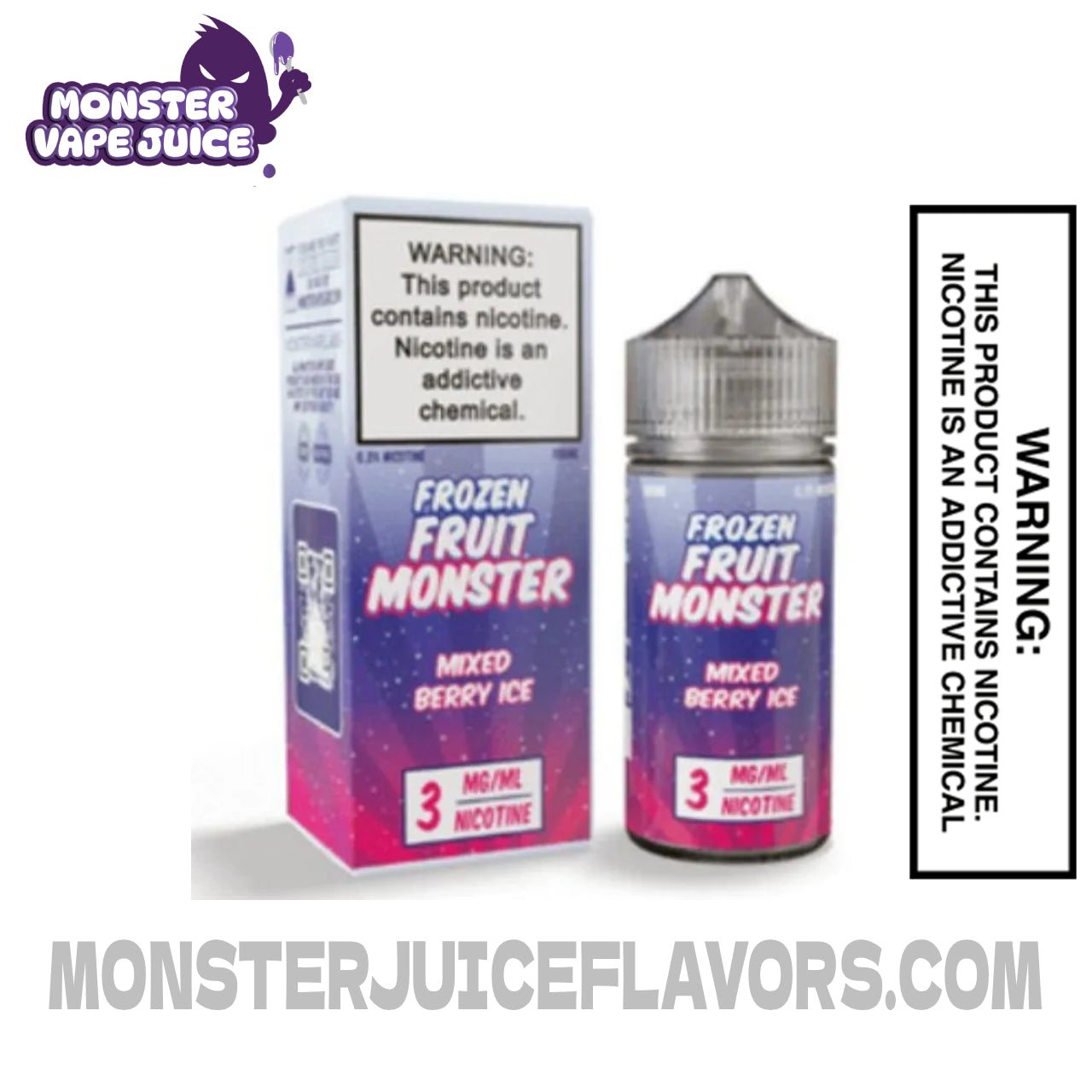 Mixed Berry Ice - (ICED) Frozen Fruit Monster E-Liquid 100ML