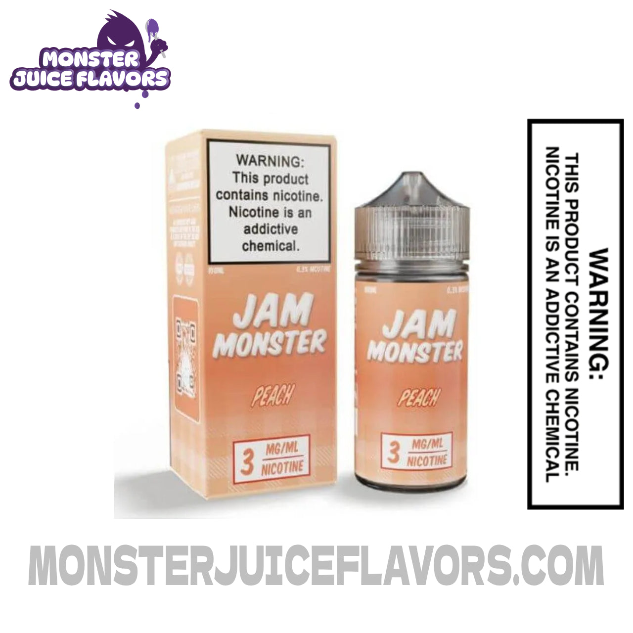 Peach Jam Monster E Liquid - 100ml