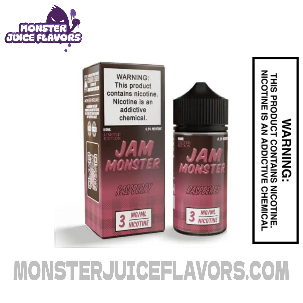 Raspberry Jam Monster E Liquid - 100ml