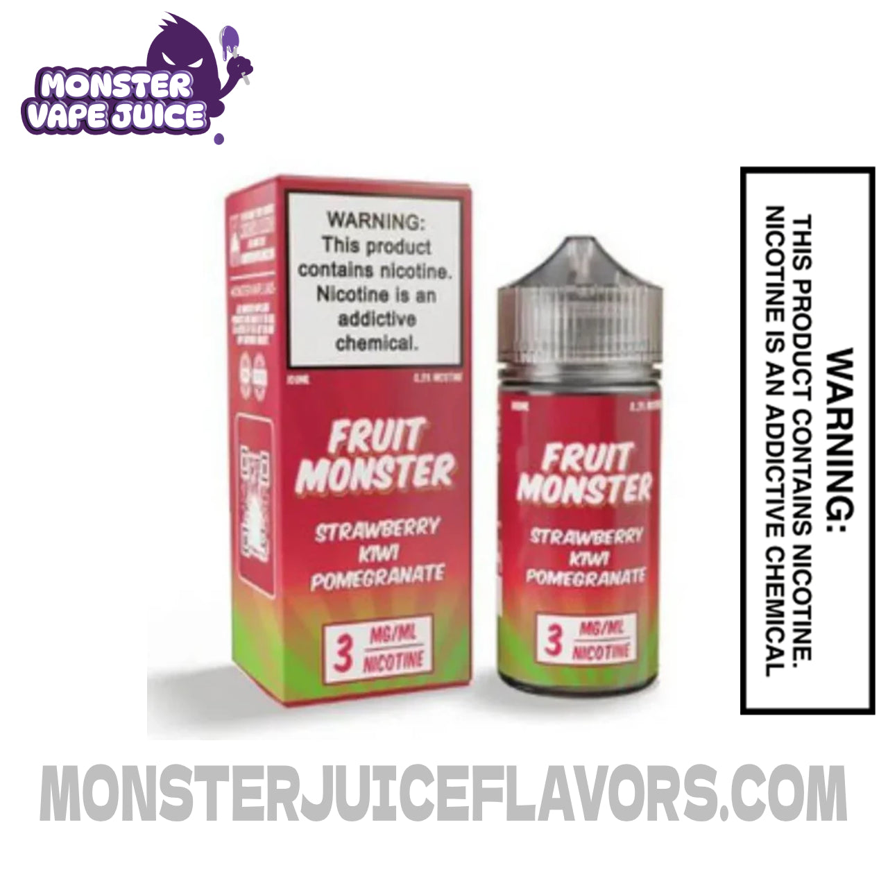 Strawberry Kiwi Pomegranate - Fruit Monster T.F.N E-Liquid 100ML
