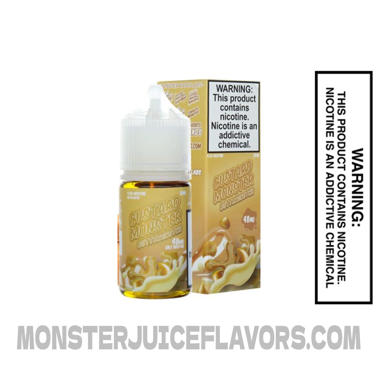 Butterscotch Custard Monster Salt E-Liquid - 30mL