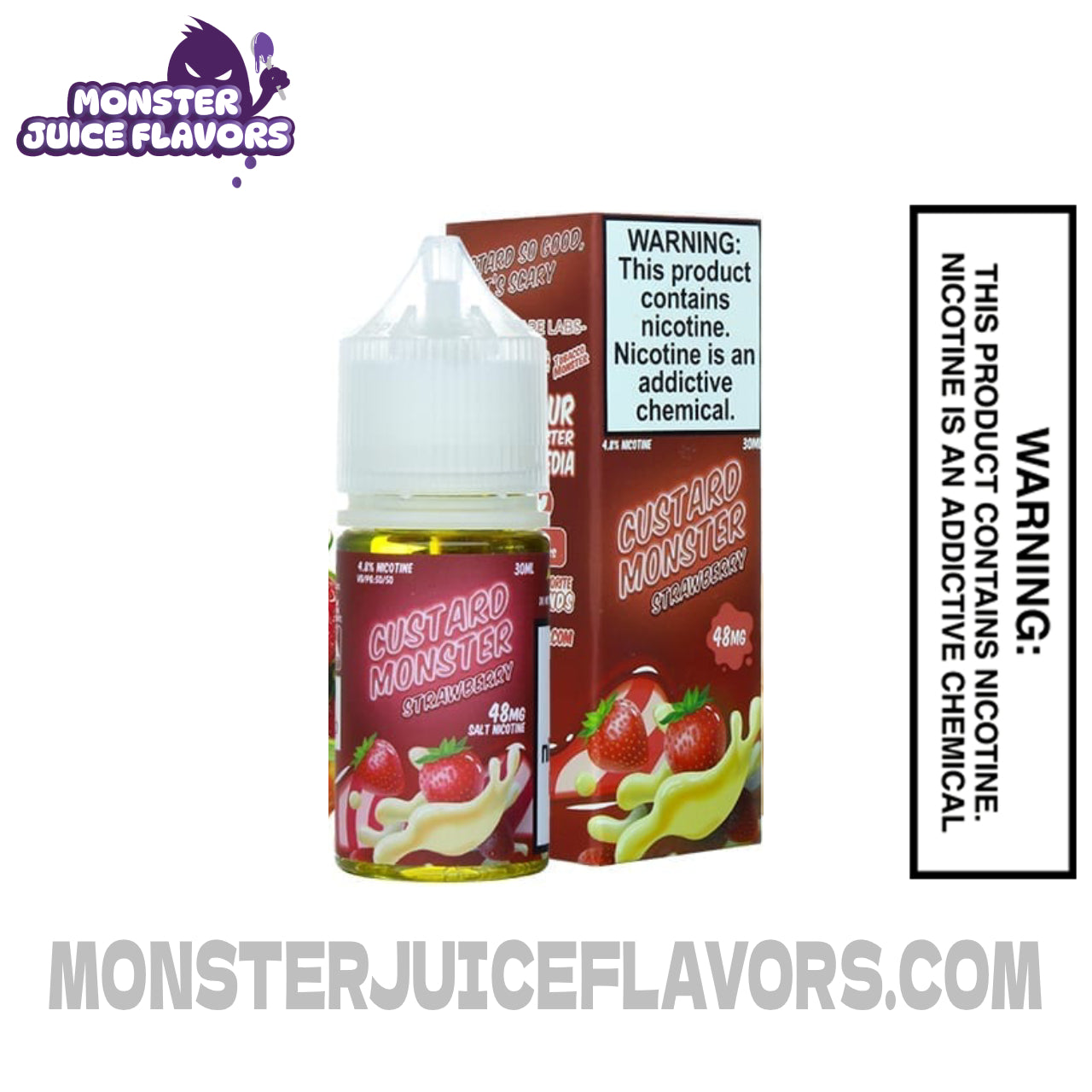 Strawberry Custard Monster Salt Nic - 30ml