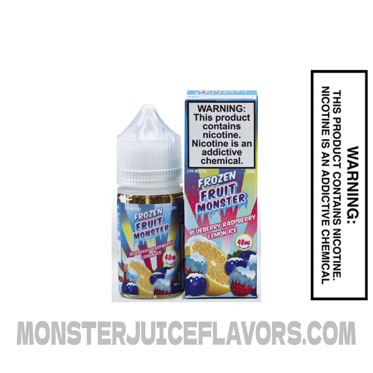 Blueberry Raspberry Lemon Ice Frozen Fruit Monster E Liquid