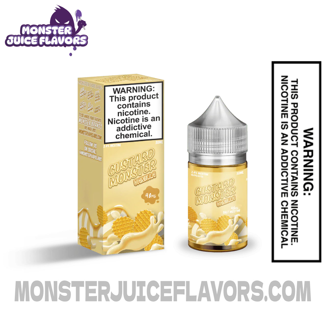 Vanilla Custard Monster Salt Nic - 30ml