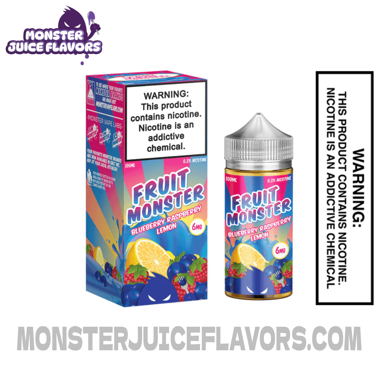 Blue Raspberry Lemon Fruit Monster E Liquid TFN - 100ml