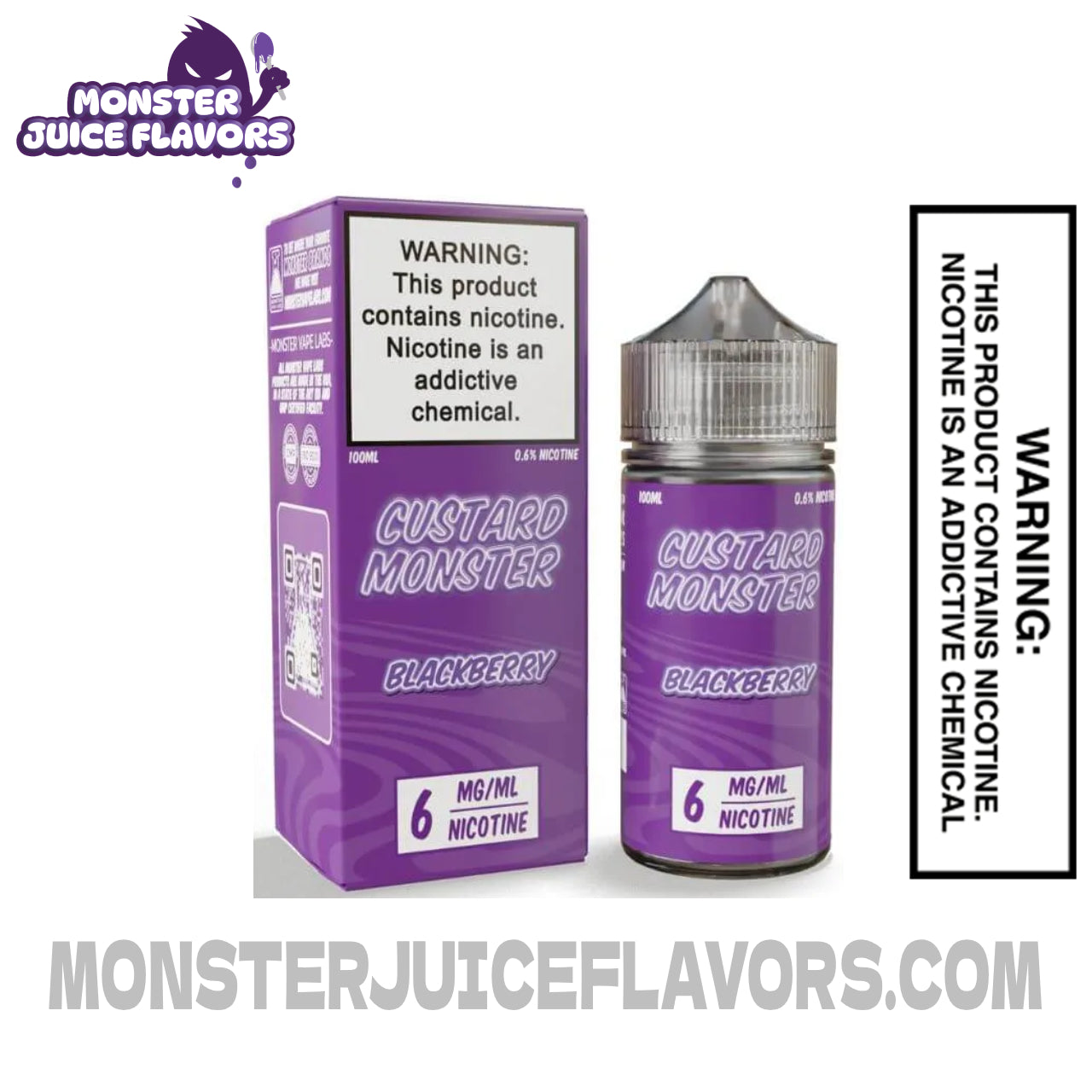 Blackberry Custard Monster E Liquid - 100ml