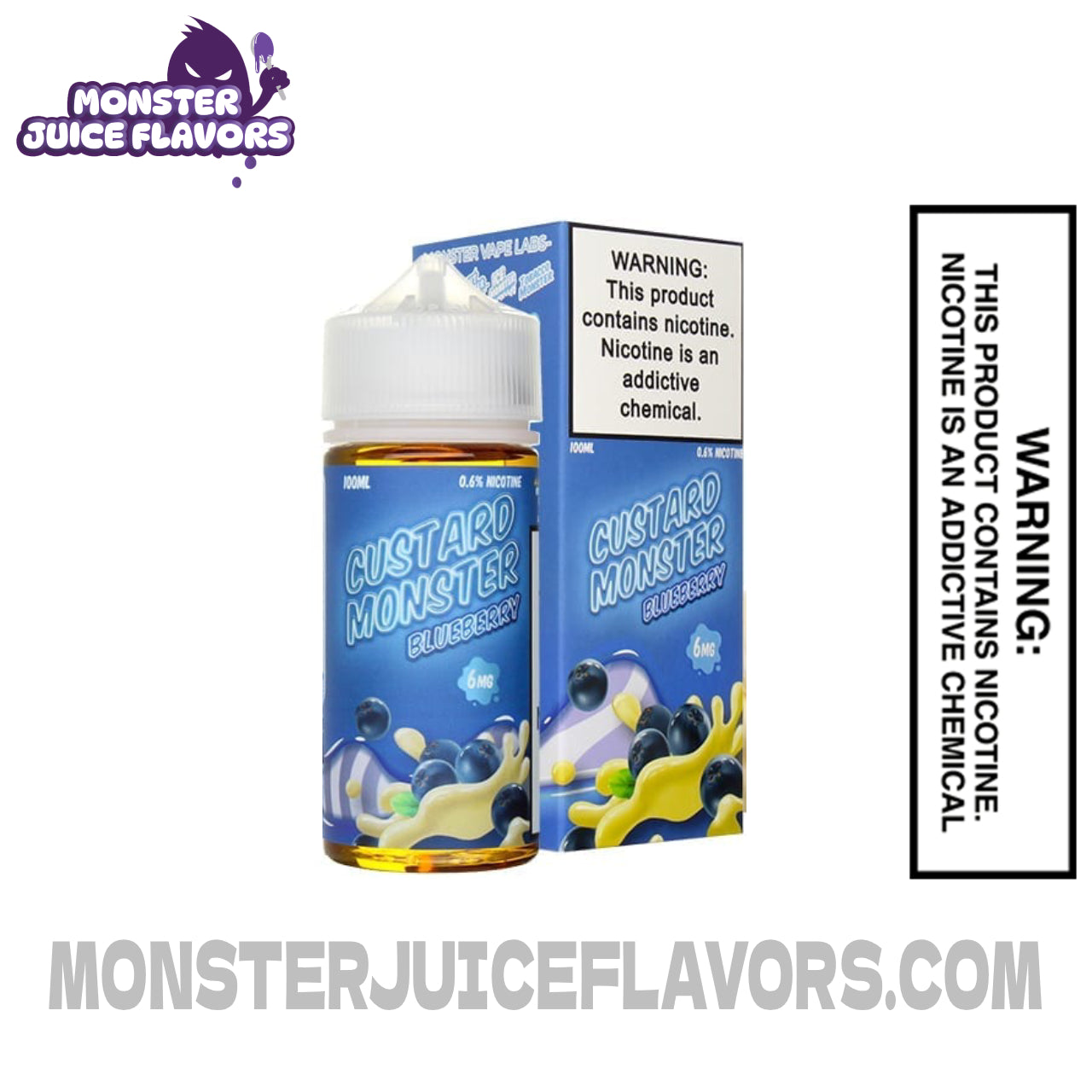 Blueberry Custard Monster E Liquid - 100ml