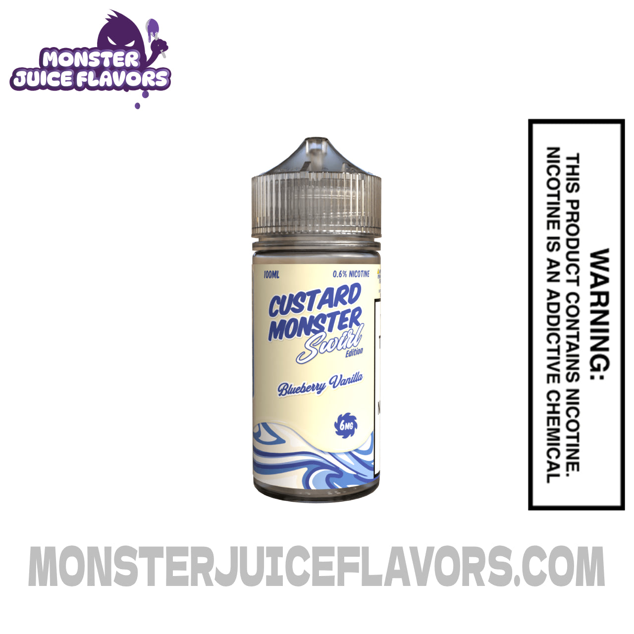 Blueberry Vanilla Custard Monster Swirl Edition E Liquid - 100ml