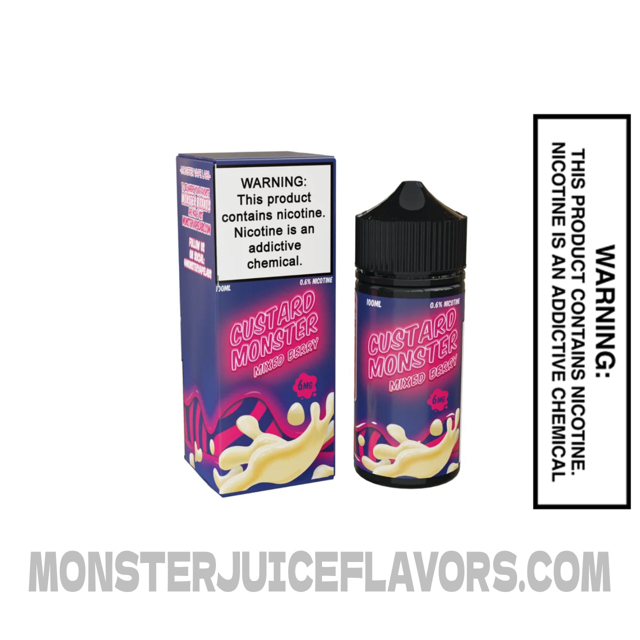 Custard Monster Mixed Berry E-Liquid - 100mL