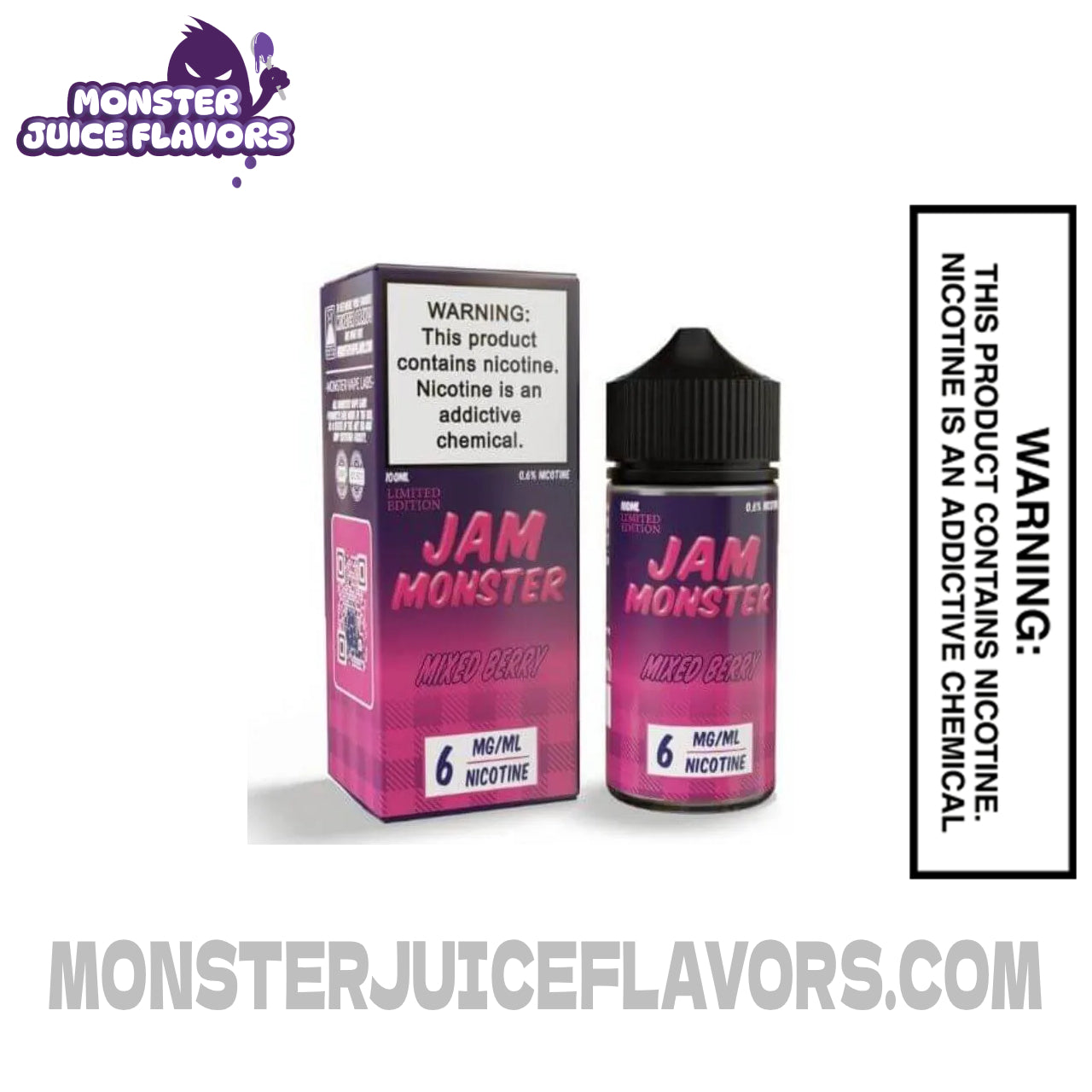 Mixed berry jam monster E liquid by Jam Monster 100ml Vape Device