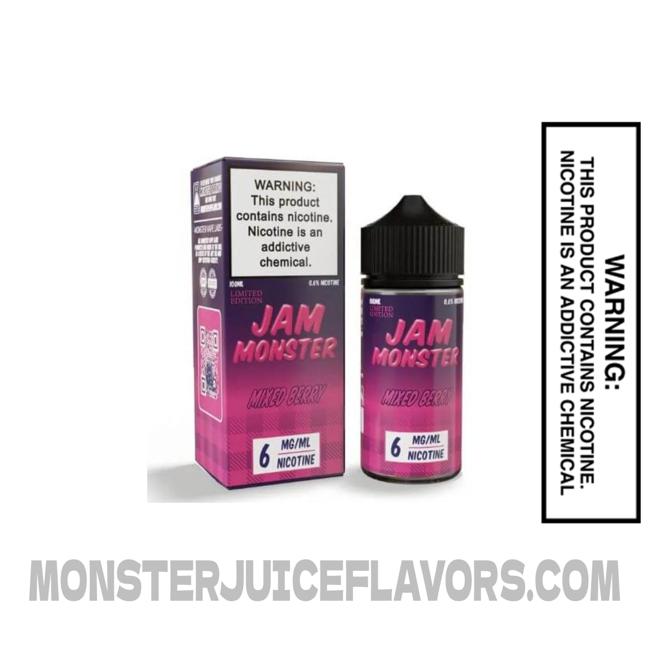 Mixed berry jam monster E liquid by Jam Monster 100ml Vape Device