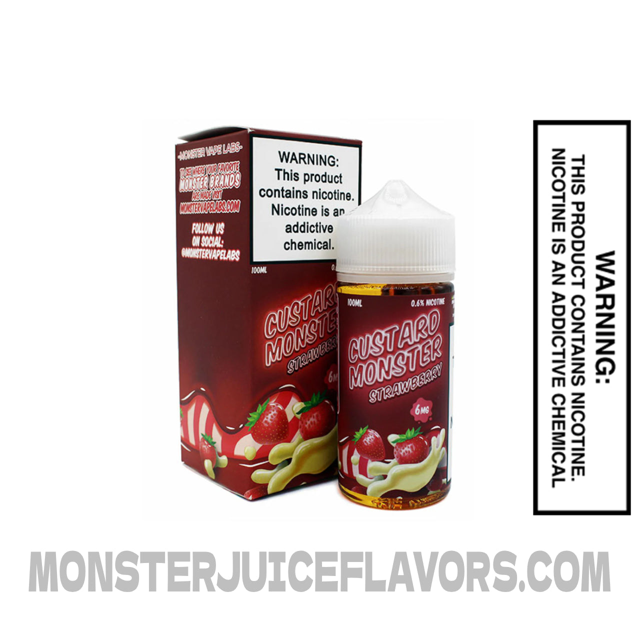 Strawberry Custard Monster E Liquid - 100ml