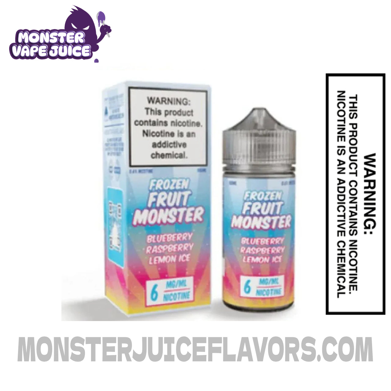 Blueberry Raspberry Lemon Ice - (ICED) Frozen Fruit Monster E-Liquid 100ML