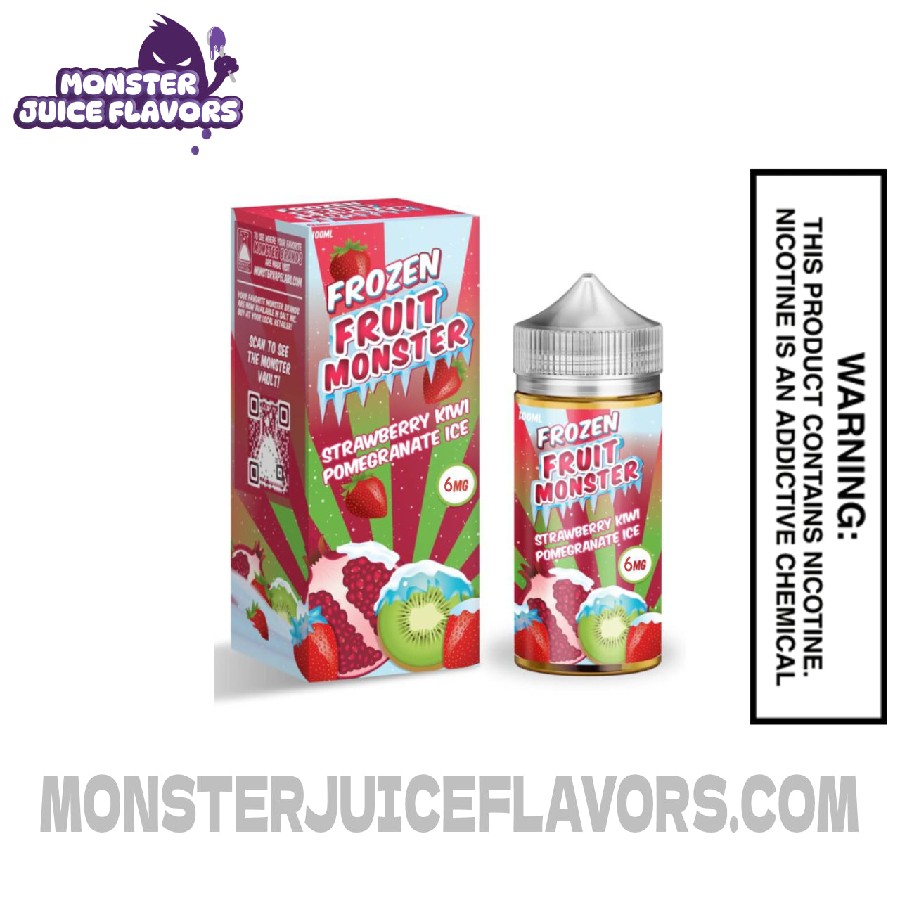 Strawberry Kiwi Pomegranate Fruit Monster Salt Nic TFN - 30ml