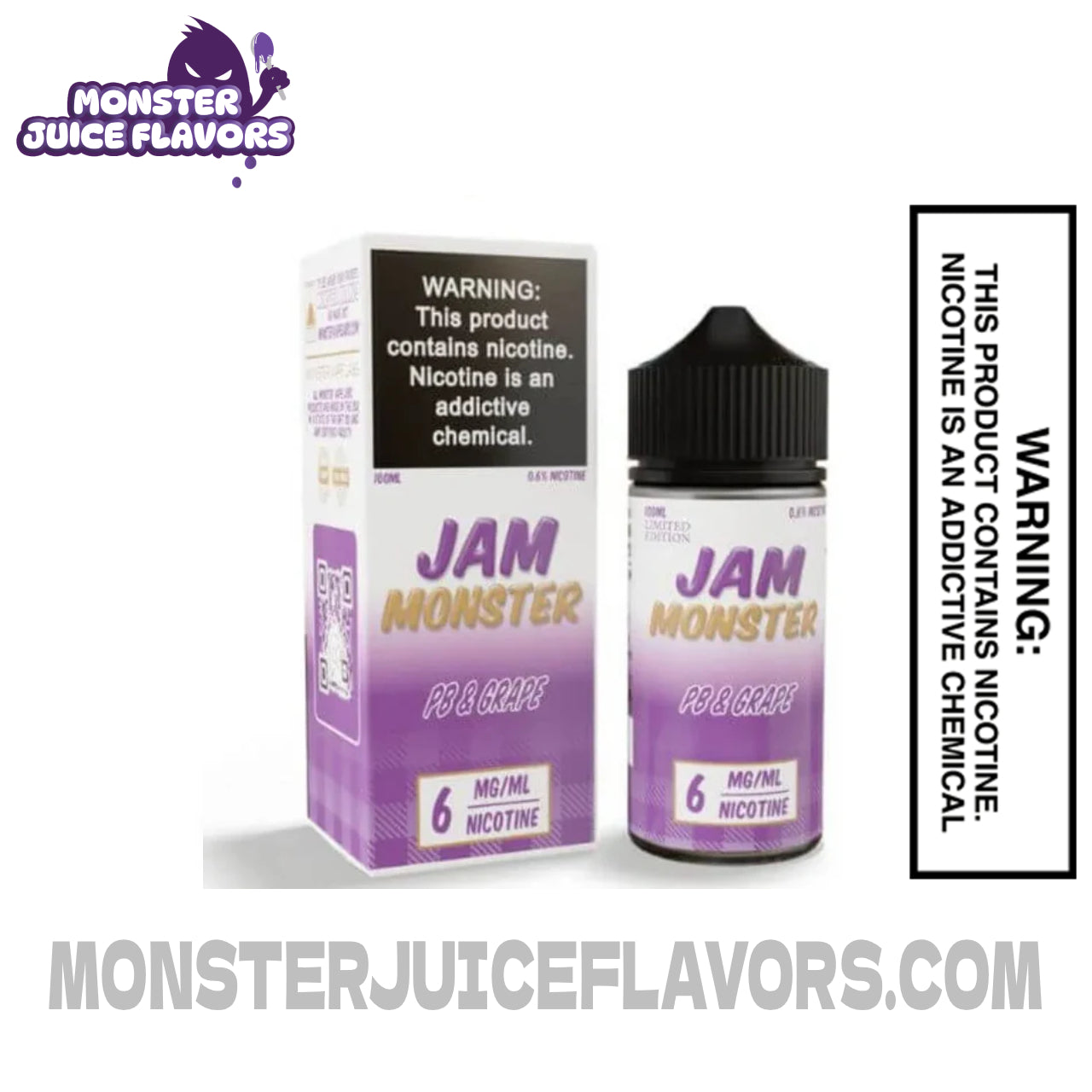Grape PB Jam Monster E Liquid - 100ml