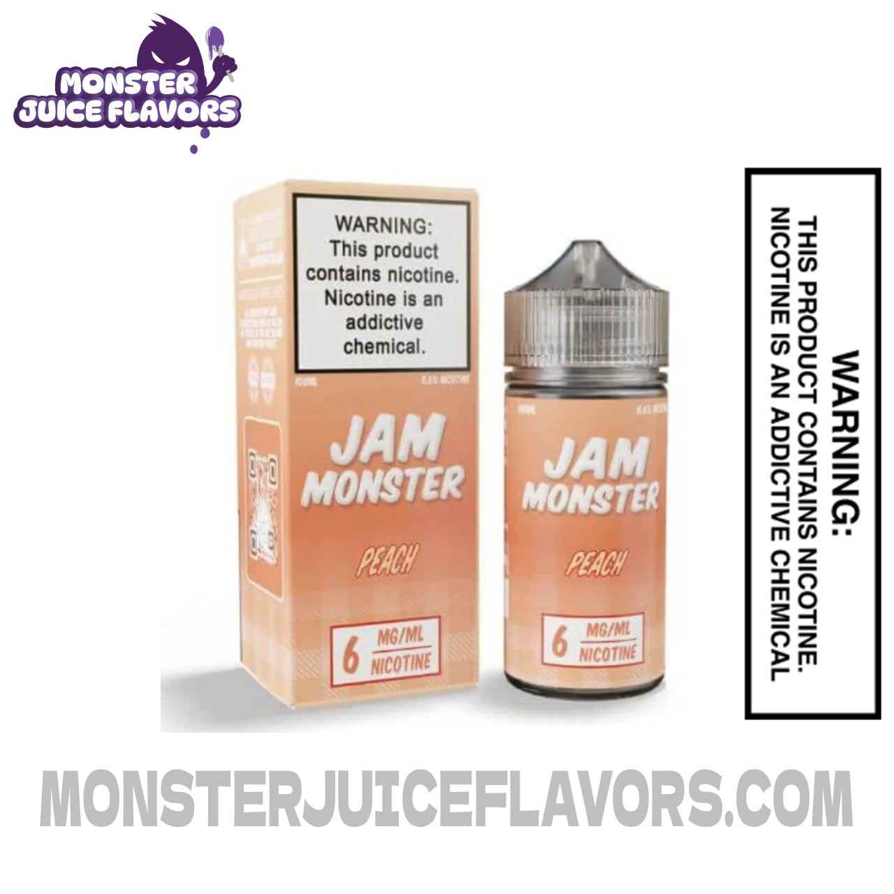 Peach Jam Monster E Liquid - 100ml