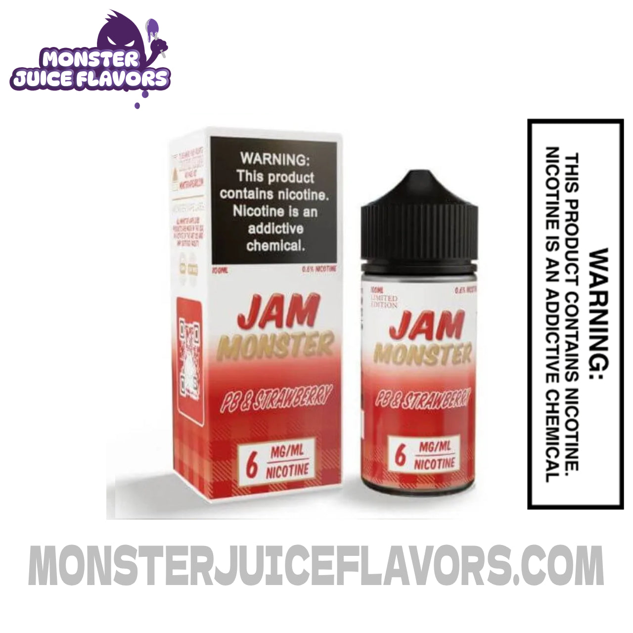 Strawberry PB Jam Monster E Liquid - 100ml