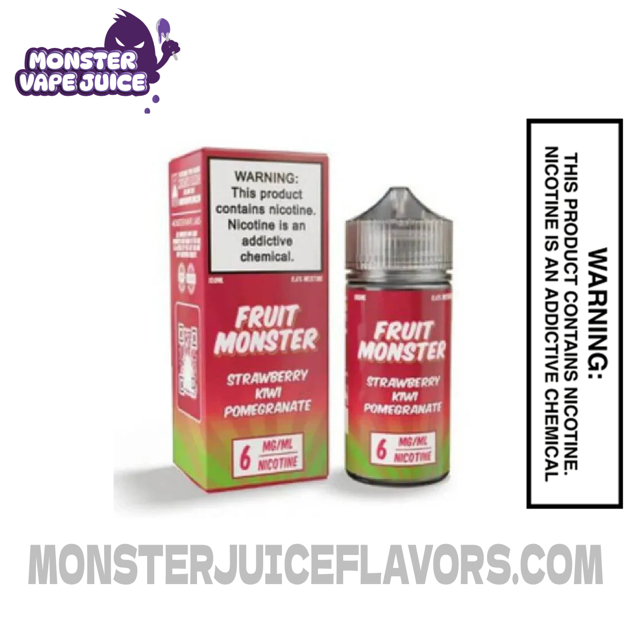 Strawberry Kiwi Pomegranate - Fruit Monster T.F.N E-Liquid 100ML
