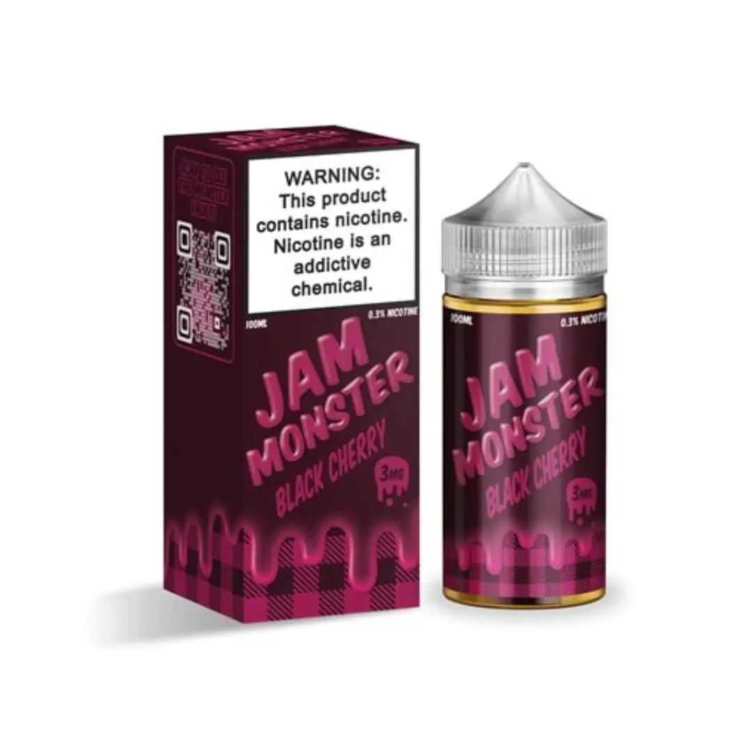Black Cherry Jam Monster E Liquid 100ml Vape Device