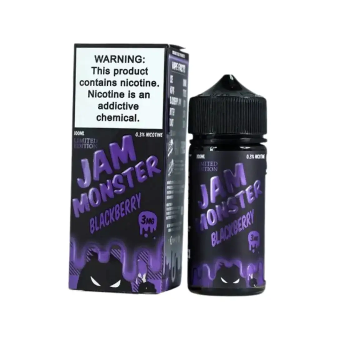 Blackberry E-Liquid Jam Monster 100ml Vape Device