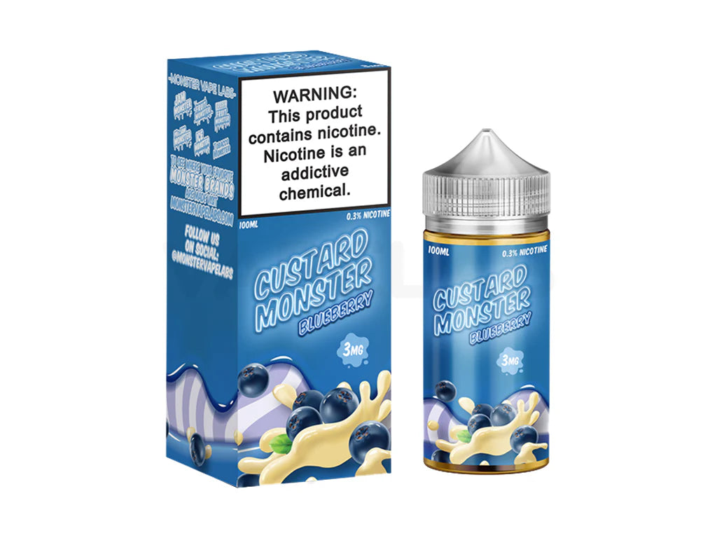 Blueberry Custard Monster E-Liquid - 100mL