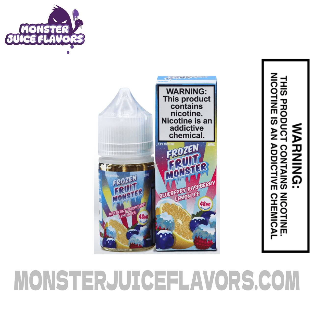 Blueberry Raspberry Lemon Ice Frozen Fruit Monster E Liquid