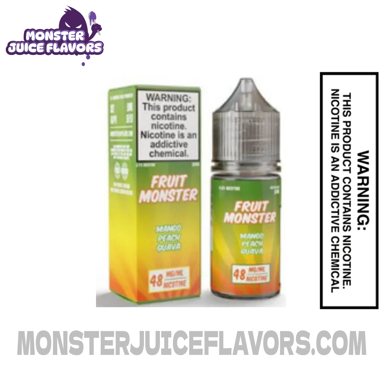  Mango Peach Guava Fruit Monster Salt Nic TFN 