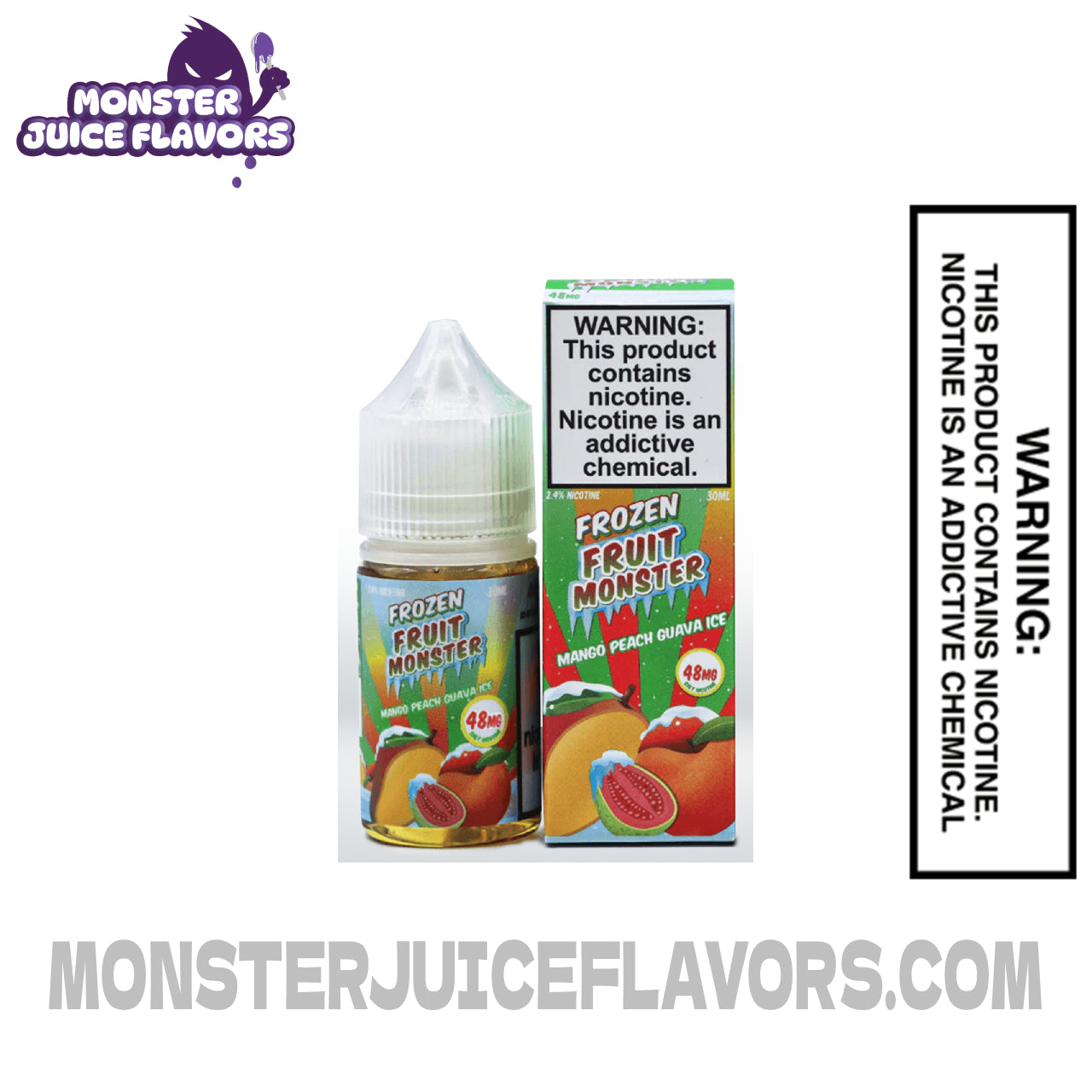 Mango Peach Guava Ice Frozen Fruit Monster Salt Nic