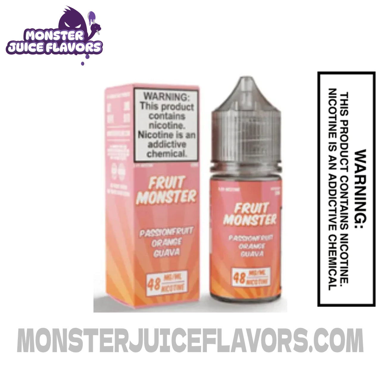 Passion Fruit Orange Guava Fruit Monster Salt Nic TFN