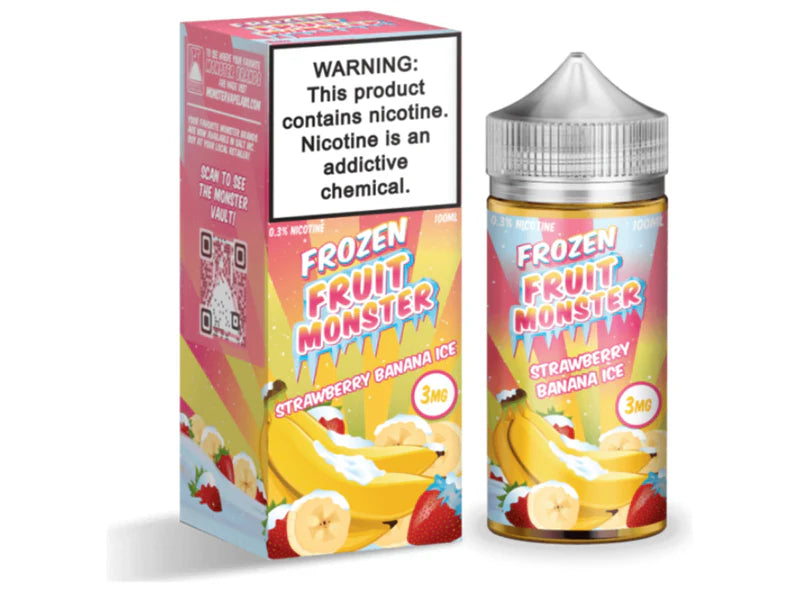 Strawberry Banana Ice - (ICED) Frozen Fruit Monster E-Liquid 100ML