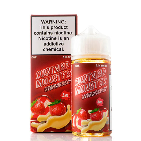 Strawberry Custard Monster E-Liquid - 100mL