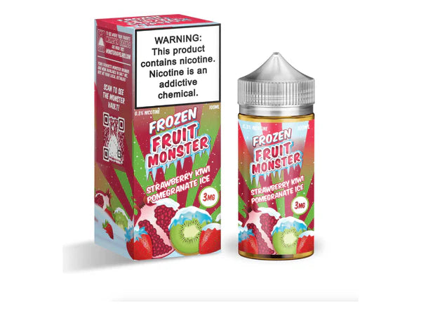 Strawberry Kiwi Pomegranate - (ICED) Frozen Fruit Monster E-Liquid 100ML