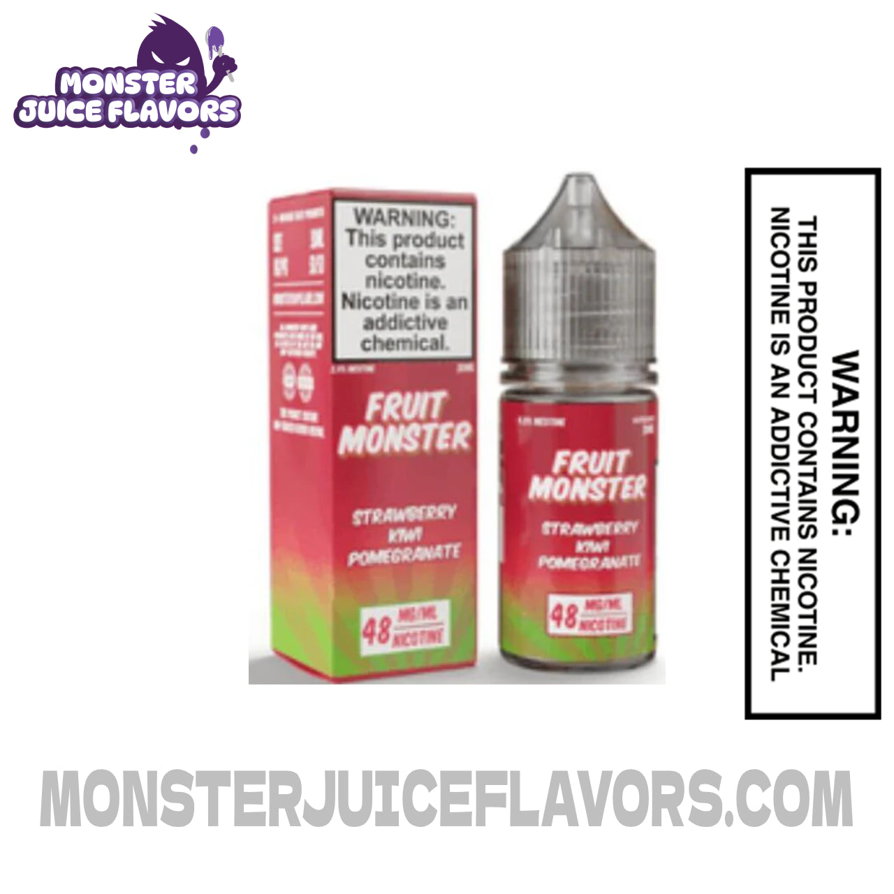  Strawberry Kiwi Pomegranate Ice Fruit Monster Salt Nic 